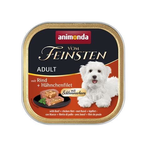 Filet de poitrine de bœuf et de poulet Animonda Vom Feinsten pour adulte 150 g