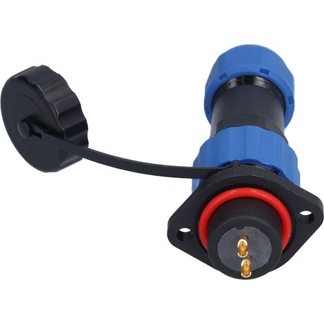 IP68 Wasserdichter Luftfahrtstecker SP16, 2-poliger Stecker/Buchse (380 V, 10 A) für Flanschverbindungen