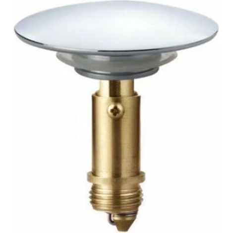 Bouchon de Lavabo,Bonde clic-clac pop-up 66 mm pour lavabo de salle de bain, lavabo de cuisine, lavabo en laiton massif chromé (1/4)