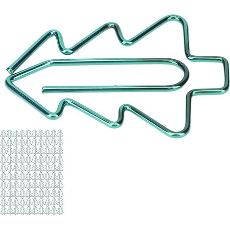 100 Stück Büroklammern, niedliche, einzigartige Baumform, galvanisiert, leicht und tragbar, aus Metall (1/5)