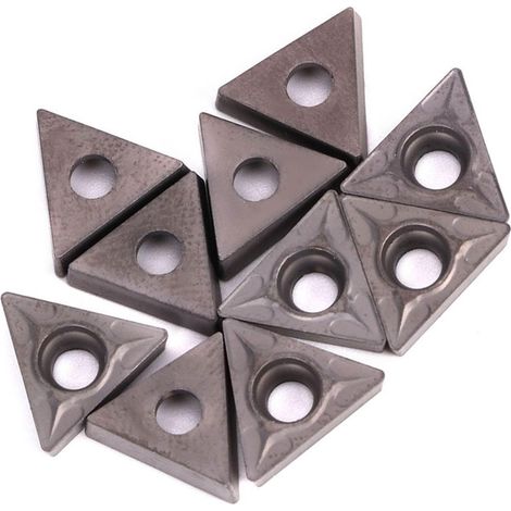 10Pcs Hartmetall Wendeeinsätze, TCMT110204 VP15TF CNC Drehmaschineneinsätze zum Drehen von Drehmaschinen