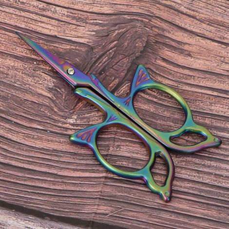 Ciseaux papillon exquis, mini-coupe-fils vintage plaqués or, ciseaux à broder, ciseaux de beauté et de manucure