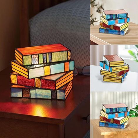 Lampe livre empilable colorée, modèle en plastique PVC (1/5)