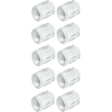 Lot de 10 manchons d'écartement en acier M6 – Longueur 12mm – Trou 8mm – Fixation meuble pour applications spécifiques (1/2)
