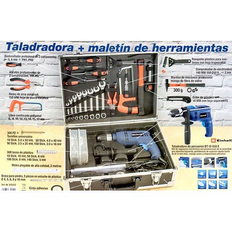 Taladro set (627 piezas) Einhell BT-ID 650E