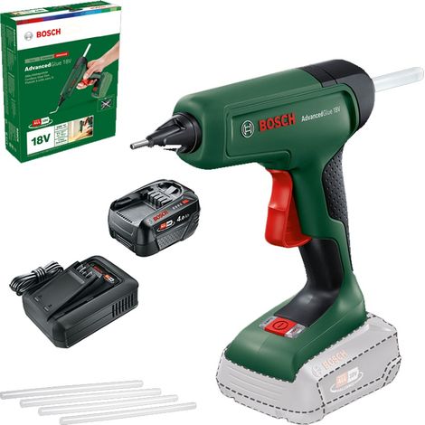 Bosch 0603264800 AdvancedGlue 18V Cordless Glue Gun + 4AH Battery Kit