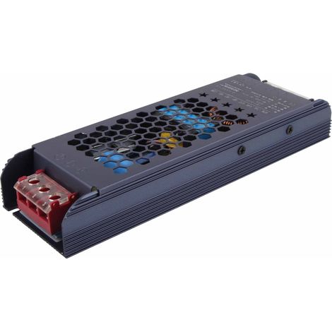 Alimentation à découpage pour LED, transformateur magnétique pour lampe, bande longue noire, 300 W AC 175-250 V 12 V 25 A (1/5)