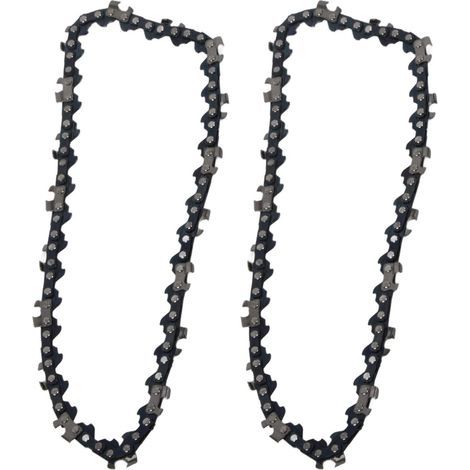 Set mit 2 Kettensägenketten (6 Zoll), 40 Treibgliedern, kleinem Kettensägenzubehör zum Schneiden von Holz, Ästen und anderen Gartenarbeiten (1/5)
