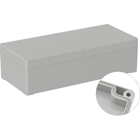 TRU COMPONENTS TC-9065720 Alloggiamento industriale 360 x 160 x 100 ABS Grigio (RAL 7035) 1 pz. (1/2)