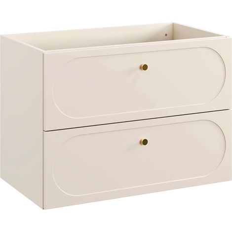 Meuble sous-vasque 80cm Sanae Beige sable (1/5)