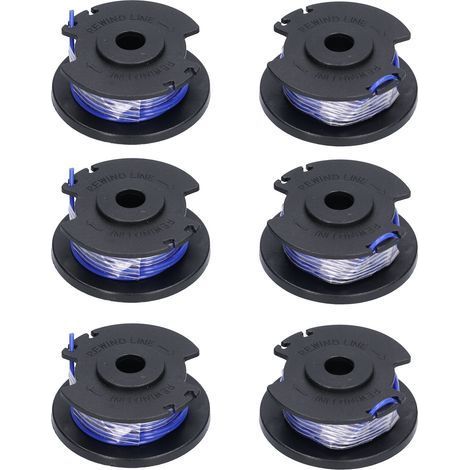 Bobine de rechange pour tondeuse à gazon Ryobi, 6 pièces, 18V, 24V, 40V (1/5)