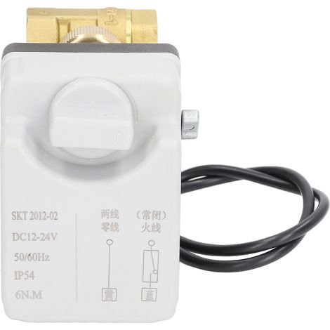 Vanne à bille motorisée 2 fils 2 voies normalement fermée DN15 Laiton ABS Accessoire (1/5)