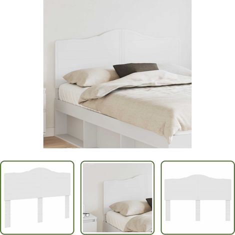 vidaXL Tête de lit Blanc Bois d'ingénierie (1/5)