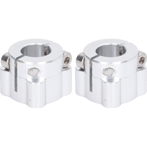 2-teiliges Klemmring-Set, doppelt geteilt, 1/2 Zoll Rundloch, Aluminiumlegierung, für Wellenklemmung (1/5)