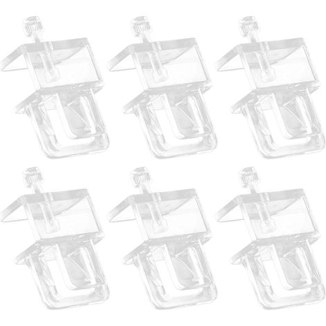 Accessoires pour aquarium, support transparent pour aquarium, clip de protection à monter soi-même, support de remplacement en acrylique pour filet anti-évasion (1/5)
