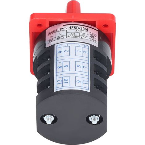 Commutateur BERM à bouton rotatif tripolaire et 3 positions, accessoire pour la commande de puissance CA 380 V (1/5)