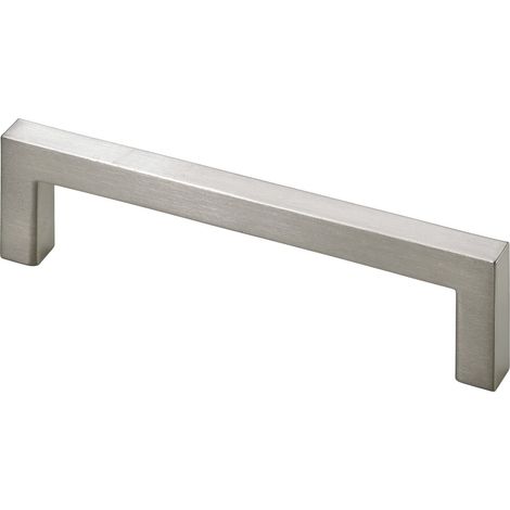 Hettich Möbelgriff Edelstahl Optik 8 x 104 x 28 mm - 1 Stück Möbelbeschläge