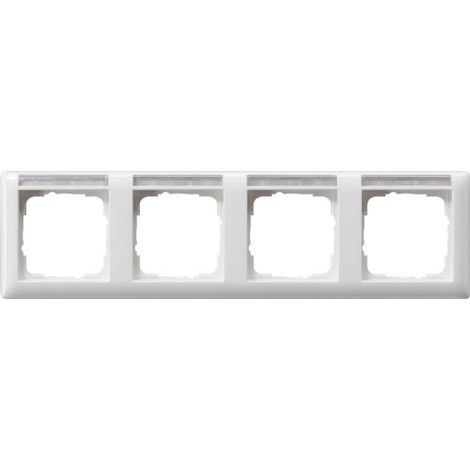 Gira Abdeckrahmen 4f waager. BSF Standard 55 Reinweiß 109403 (1/3)