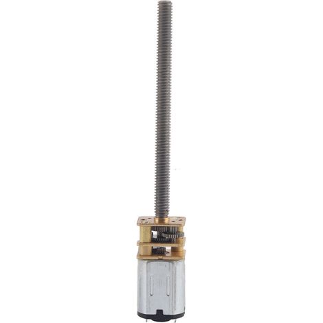 Moteur à engrenages N20, vis mère, réducteur de vitesse, vis à billes M4x55mm, 12V (300 tr/min) (1/5)