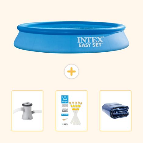 Intex Piscine Easy Set Ronde - 305x61 cm - 4-pièces SCB74 (1/5)