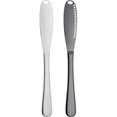 Couteau À Beurre - Acier Inoxydable - Pour Tartiner Beurre Fromage Condiments - Lot De 2