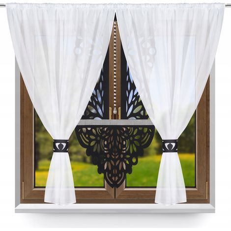 Set di tende moderne P10 per soggiorno e camera da letto, elegante divisorio per ambienti 400x145