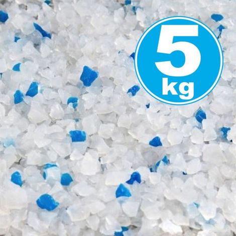 YMYNY Litière pour chat biodégradable en cristaux de silice anti-odeurs 1-8 mm 5 kg - (1/2)