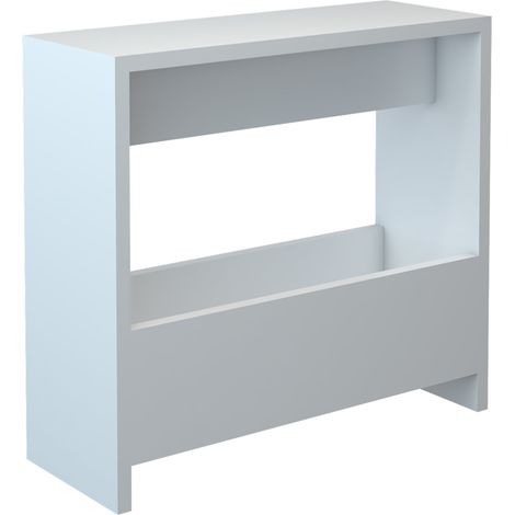 Mesa auxiliar rectangular con revistero 60 x 55 x 20 cm blanco 030008637 (1/4)