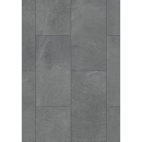 Mexen Grey Dark pannelli vinilici 610 x 305 mm LVT Dryback 2,5 mm, supporto in PVC, 4 V-Fuga, Pietra - F1459-0610-305-255-4V1-01 (1/2)