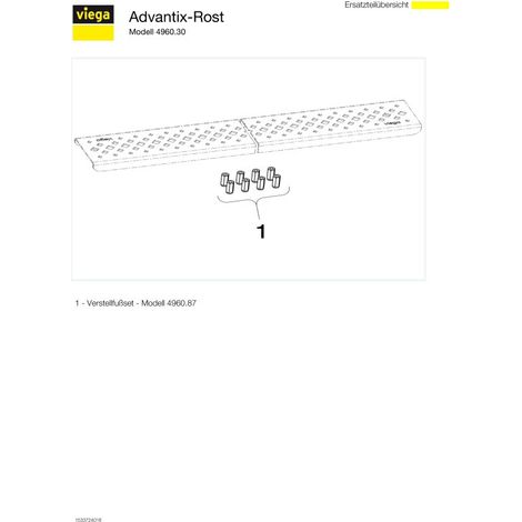 Viega 571467 Grille de design Modèle 4960.30 (1/5)