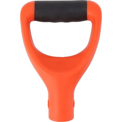 3.2cm Shovel Handle Ergonomic Design Multifunctional Rugged Shovel D Grip Handle for Digging Raking Tools Orange