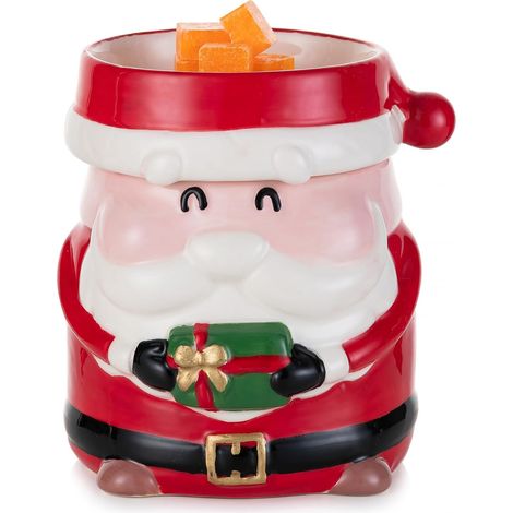 Caminetto ceramico profumato elettrico Babbo Natale 15x10cm (1/5)