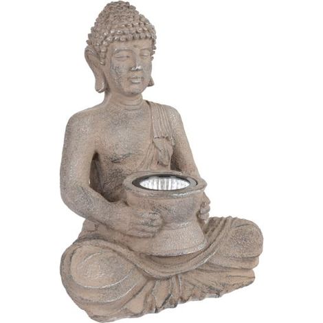 Buda solar imitación piedra - talla