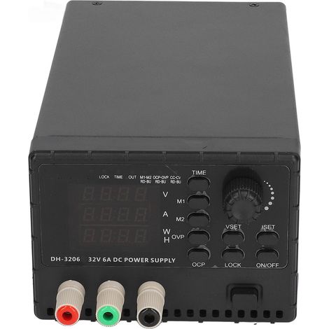 Alimentation CC variable 220 V, entrée 0-32 V CC, sortie 0-6 A, alimentation à découpage réglable, prise UE (1/5)