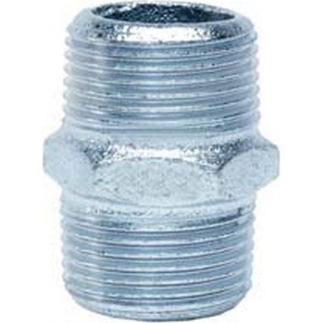 1PZ NIPLES ESAGONALE MASCHIO IN GHISA ZINCATA - M 2"