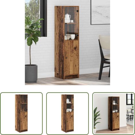 vidaXL Altholz - Highboard Altholz 35 x 37 x 142 cm Holzwerkstoff (1/5)