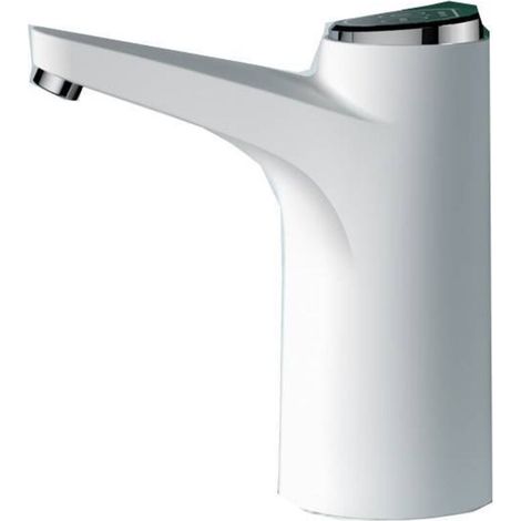 Pompe à bouteille d'eau, distributeur d'eau électrique, chargement USB, automatique, pompe à eau potable, pompe de 5 gallons pour la maison, le camping, le bureau, la cuisine, l'école avec,Blanc tuyau (1/5)