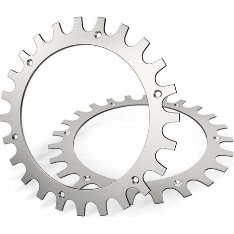 Crampons En Acier Inoxydable De Qualité Supérieure Pour Tondeuse À Gazon Worx Landroid Modèle S/M Épaisseur 2mm, Amélioration De La Traction - Ébavurage Poli - Diamètre De La Roue : 205 Mm