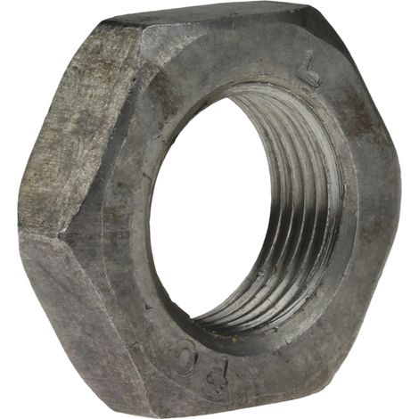 Reidl DIN 439 Sechskantmuttern, Feingewinde M35x1,5, niedrige Form, mit Fase Form B, 04 Au verzinkt, Gewindesteigung 1,5 mm, 17,5 mm (1/4)