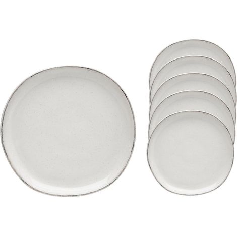 Bol Yuanbao japonais TuseRxln (lot de 2) - Assiette profonde de 20 cm avec bord noir, idéale pour les nouilles et les soupes. (1/5)