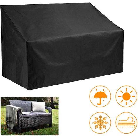 Housse de protection imperméable pour banc de jardin 2/3/4 places (1/5)
