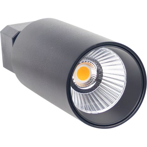 Faretto LED Klynder Medium 20W 1500lm Regolabile Ø6.5x19.5cm Nero 30000H SECOM