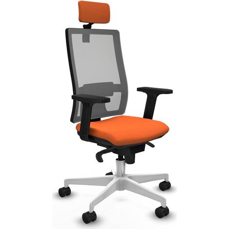 piqueras-y-crespo Chaise de bureau confortable orange réglable (1/3)