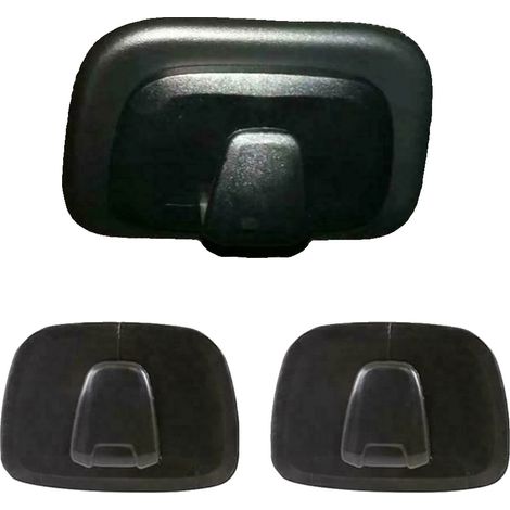 Ganchos para puertas de vehículos, material ABS duradero, compatibilidad universal, color negro. (1/2)