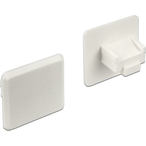 Delock Cubierta antipolvo para RJ45 hembra sin agarre 10 piezas en blanco