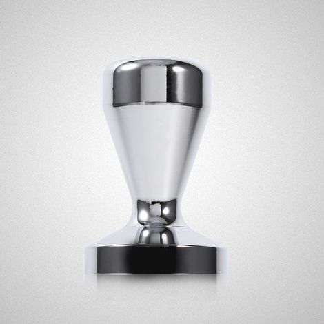Tasseur à expresso en acier inoxydable, outil de pression à grains de café avec base plate de 51 mm de diamètre. (1/5)