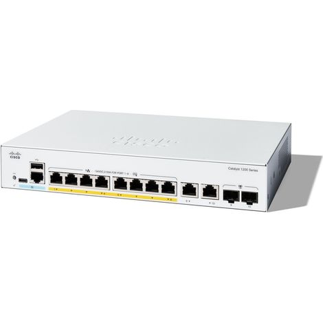 Cisco C1200-8FP-2G switch di rete Gestito L2/L3 Gigabit Ethernet (10/100/1000) Bianco