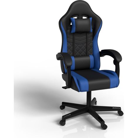 HyperSeat sedia da gioco nero blu sedia da ufficio per casa - ufficio e giochi (1/3)