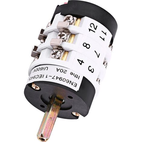 Interrupteur modulaire 220V/380V 20A pour changeur de pneus – Moteur durable en métal – Fonctionnement manuel sans réarmement (1/5)