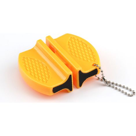 2pcs Yellow Knife Sharpener, Kitchen Knife, Convenient and Comfortable Hanging Design for Kitchen Kn (1/5)